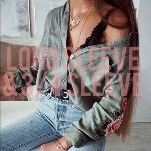 3/4 Sleeve and Long Sleeve Tops